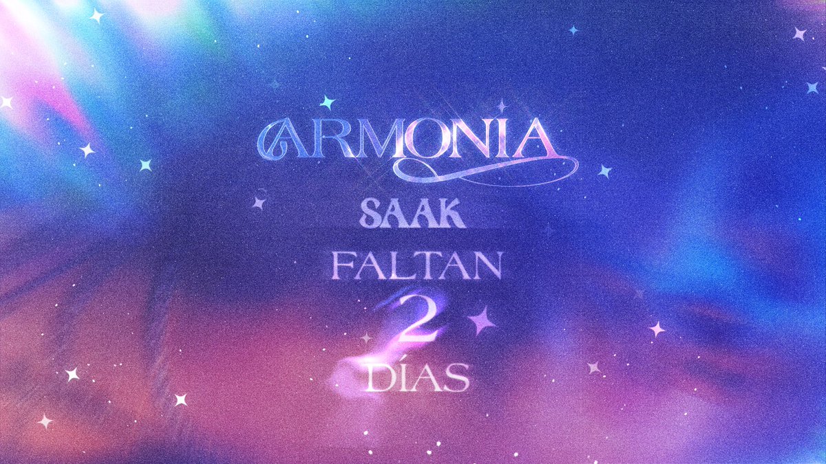 en 2 días sale mi nuevo ep “armonía”

💜💙 universalmusicmexico.lnk.to/Saak_Armonia