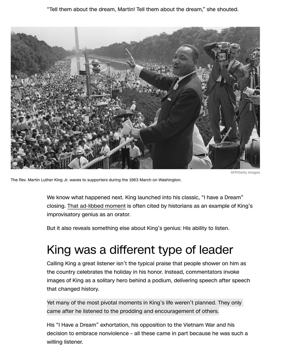 MONTYOG's tweet image. The one thing about Martin Luther King Jr.’s greatness everyone keeps missing. #recurringtraining 
cnn.com/2020/01/20/us/…