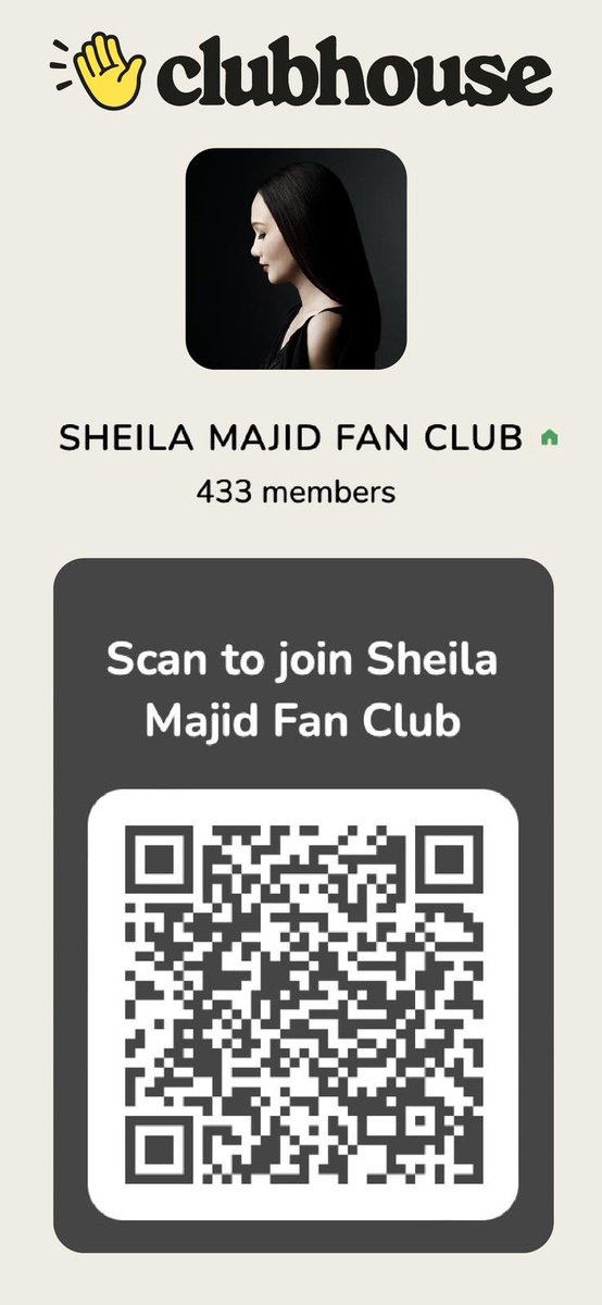 <a href="/ChekMadTweets/">ImagiMad</a> Since obviously u are a fan, do join the most active Sheila Majid Fan Club. We meet up every weekend on Clubhouse, Sat/Sun 10pm-12am. Sheila is aware of this club &amp; has pop in on our 1st anniversary last year. Next weekend is our 2nd anniversary. Sheila may pop in again ✨