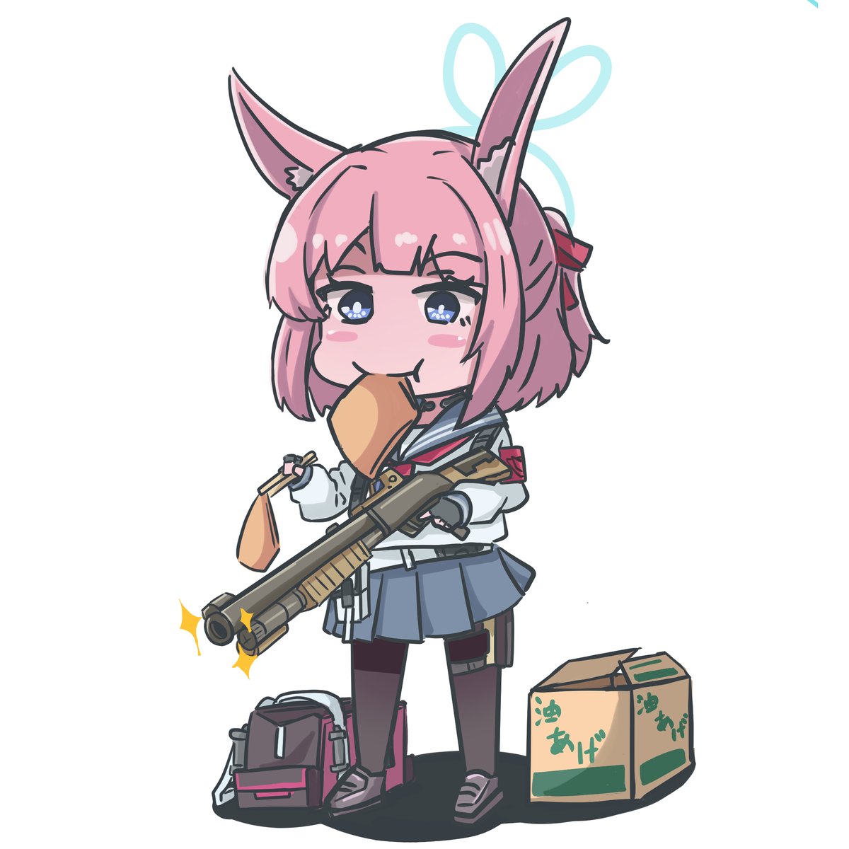 「ニコ～～～ 」|おむらいぬのイラスト