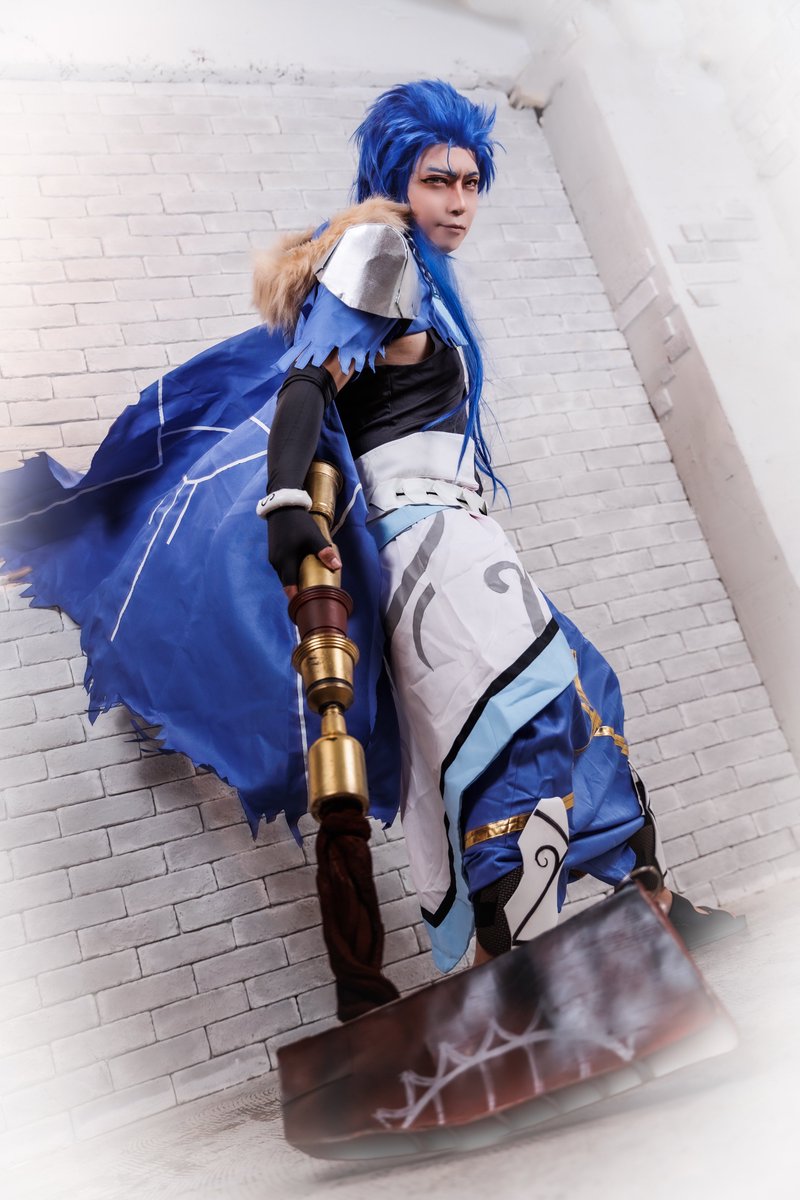 FGO クーフーリンキャスター コスプレ衣装 コストモ製 ウィッグ