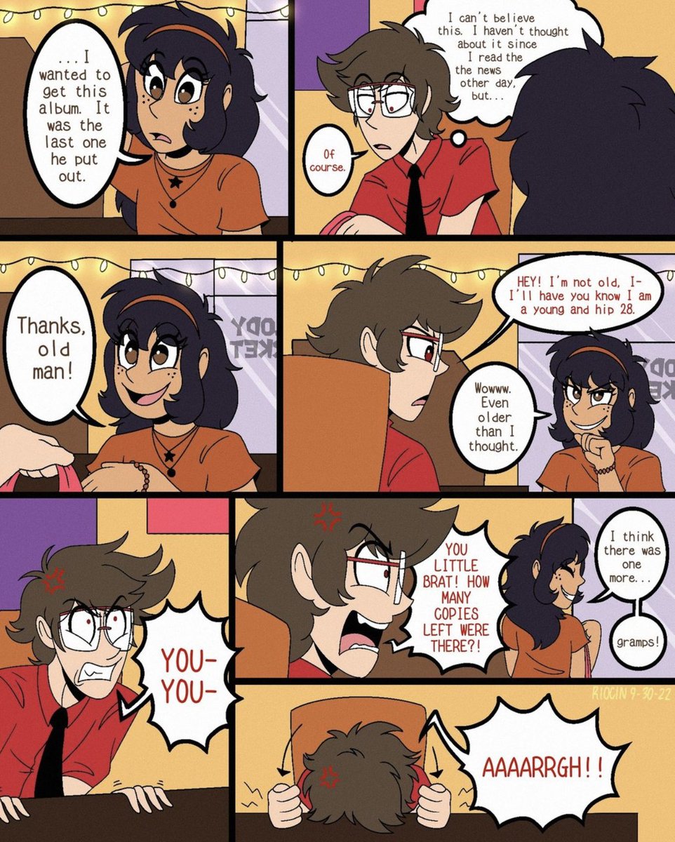 laa_comic's tweet photo. here are the next pages of the comic! apologies for the hiatus.

---

#comic #lemondemon #lifetimeachievementaward #touchtonetelephone #art #webcomic https://t.co/XbijKyoXPW
