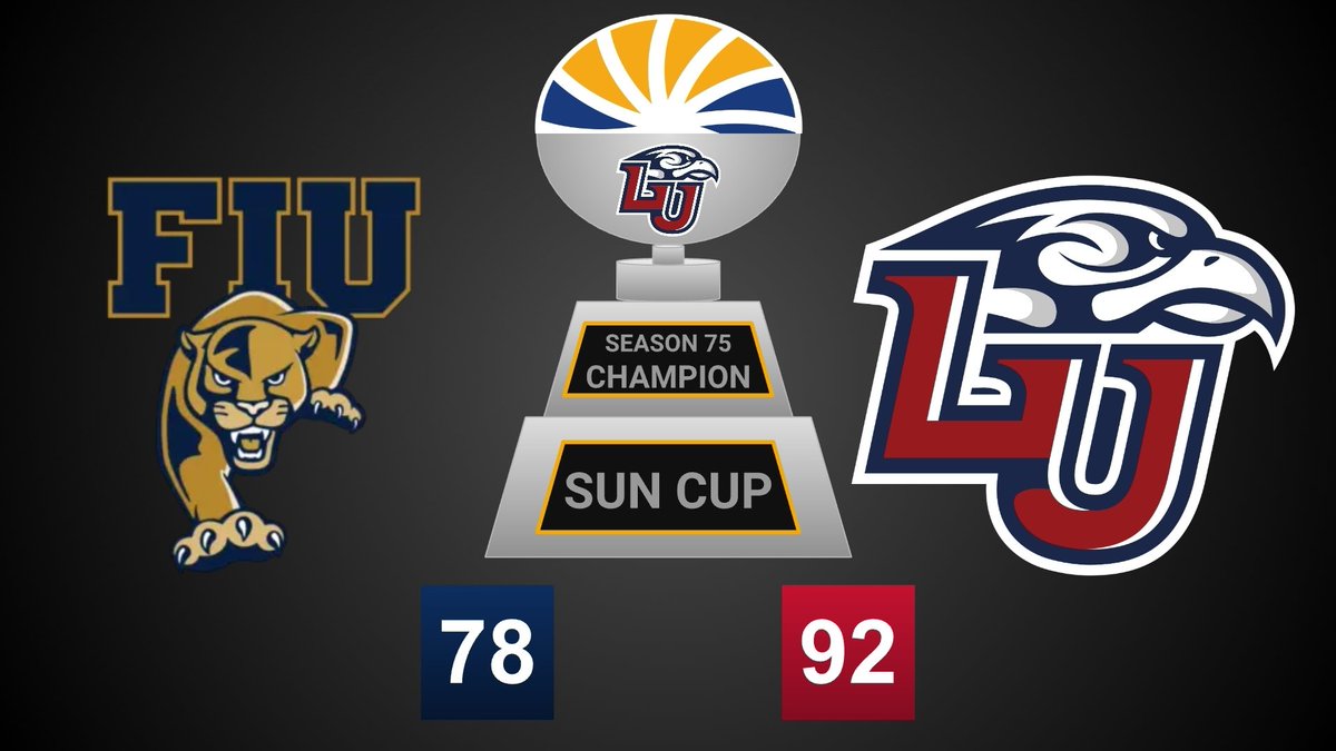 SBC_RBCDL's tweet photo. The Sun Cup is a good one as expected. Liberty brings the fire to start out and has a 7 point lead at half. FIU comes out the locker room with a passion and gains their first lead in the 3rd, but the Flames will not be denied. Liberty wins it 92-78. https://t.co/oofeCDKnhu