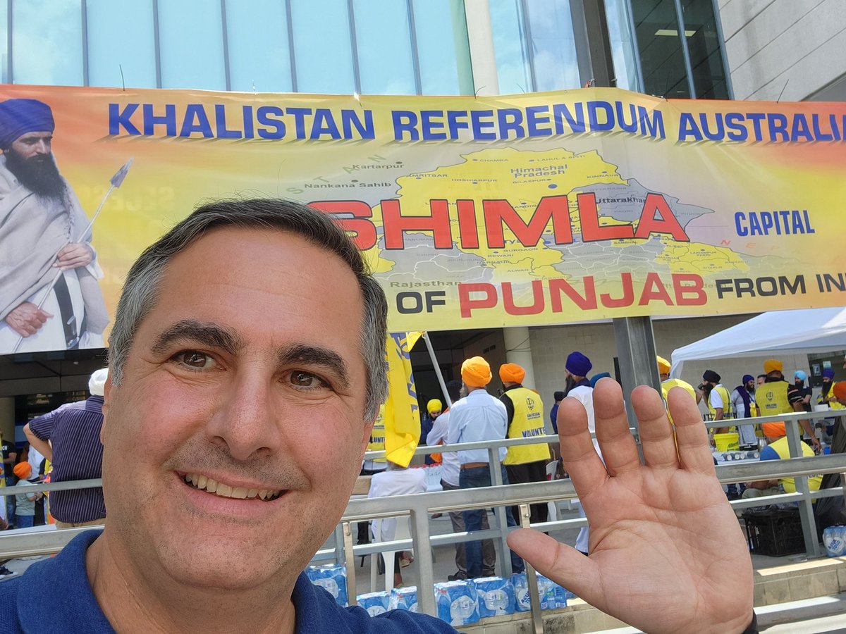 Here in Brisbane to cast my vote in the #Khalistan referendum.