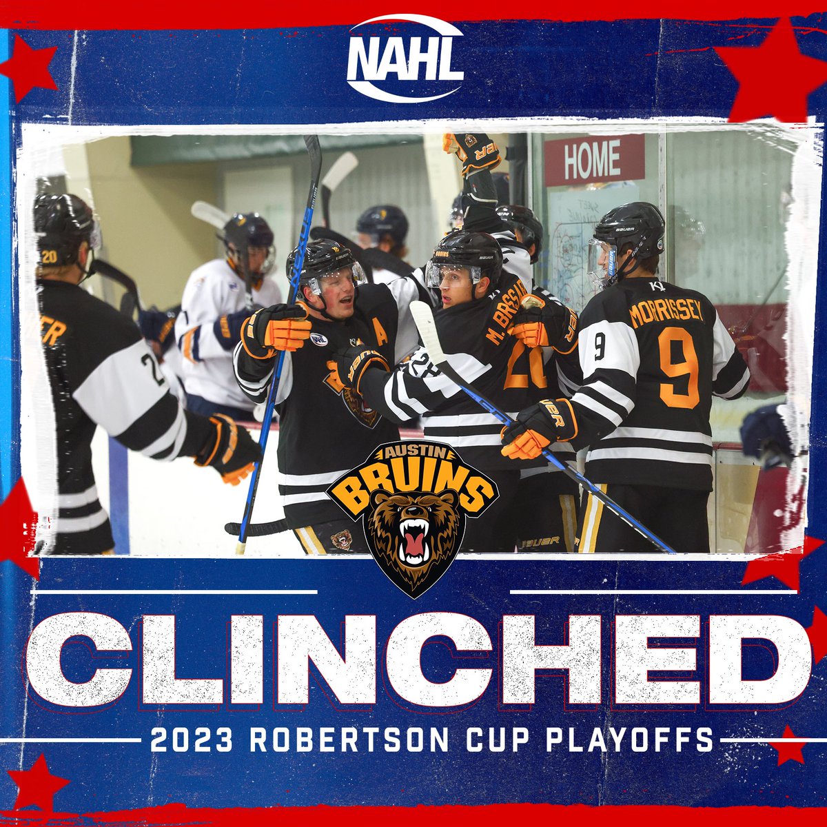 Austin is going dancing! 🕺 

They’re going to the #RobertsonCup playoffs!