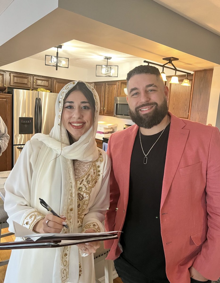 NAMELESS's tweet photo. 🎉 Alhamdulillah, we just completed our Katb Al-Kitaab and we couldn’t be more grateful. Such a surreal feeling now that we’re married! Here's to a lifetime of happiness and blessings together. ❤️ https://t.co/77tsY0bxkV