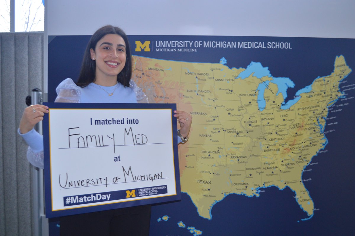 AseelHaidar1's tweet photo. All the feels after matching at my home institution and dream program. So excited to train as a primary care physician! @umfamilymed #GoBlueMatch #Match2023 https://t.co/rrSoxde5E0