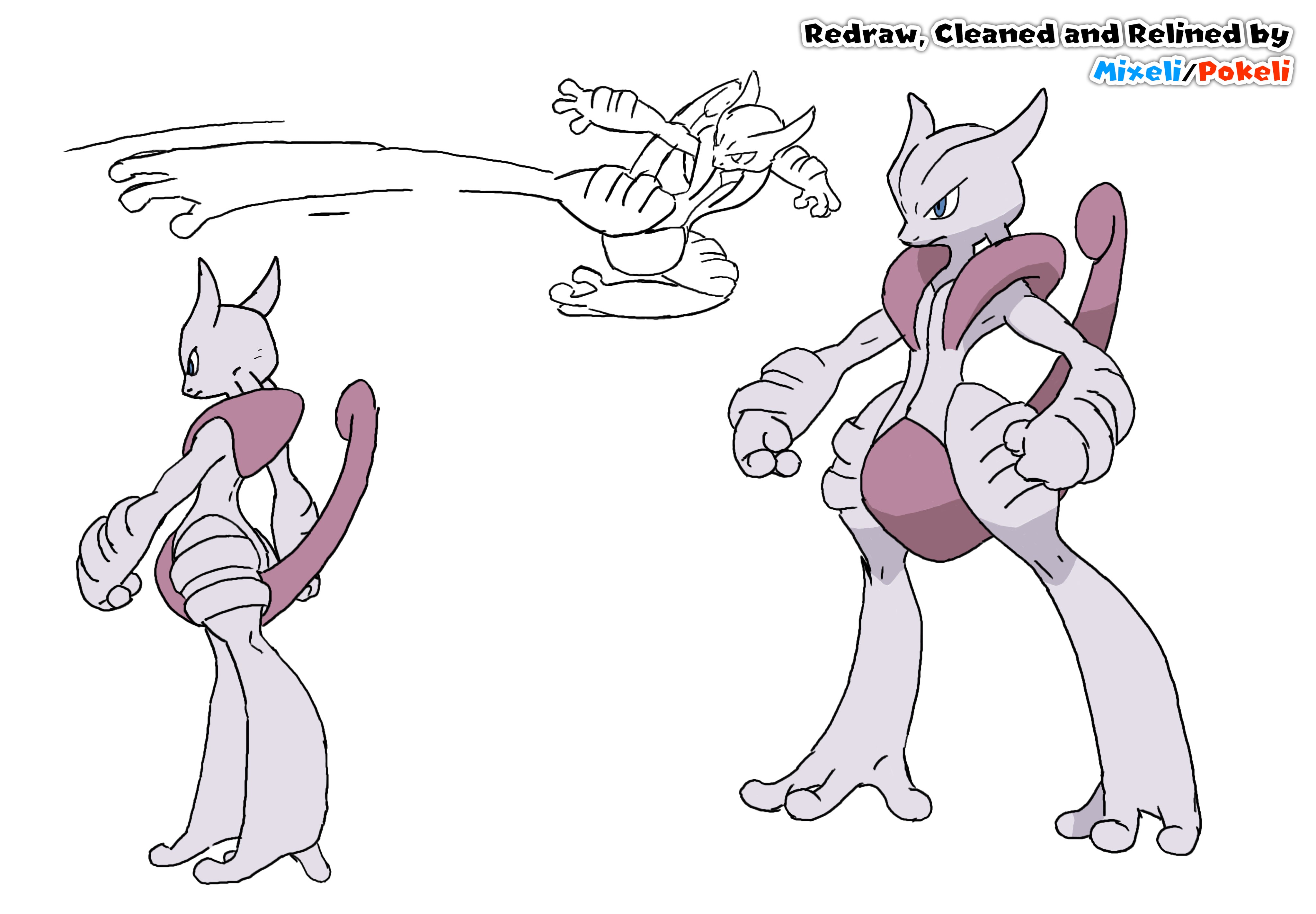 Mewtwo x Frieza-Artwork by @Creativity_Artopia