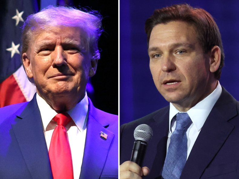 Unofficial poll:

Donald Trump for president (Retweet)
Ron DeSantis for president (like)
