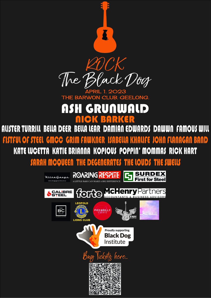 BELLADEERMUSIC's tweet photo. ROCK THE BLACK DOG FESTIVAL ft Ash Grunwald.

Proudly supporting the Black Dog Institute, Rock The Black Dog Festival '23 aims to raise much needed funds for mental health research and support for those in need. https://t.co/D6TVApgUhh https://t.co/0eRTxyxO5G