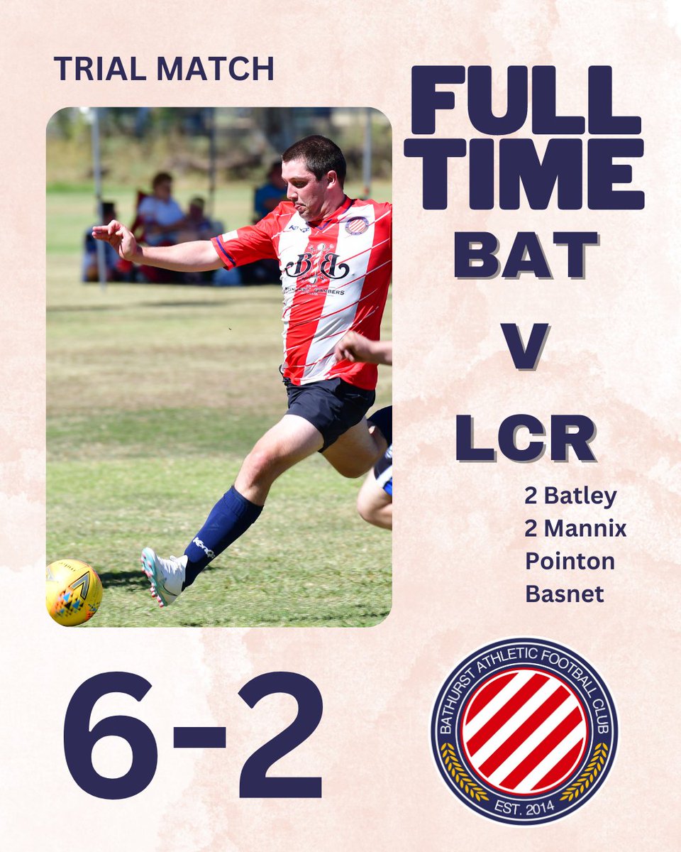 Bathurstathfc's tweet photo. Our first hit-out of the pre-season is a success, as we beat Lithgow City Rangers in hot conditions. https://t.co/O5msgJTSlf