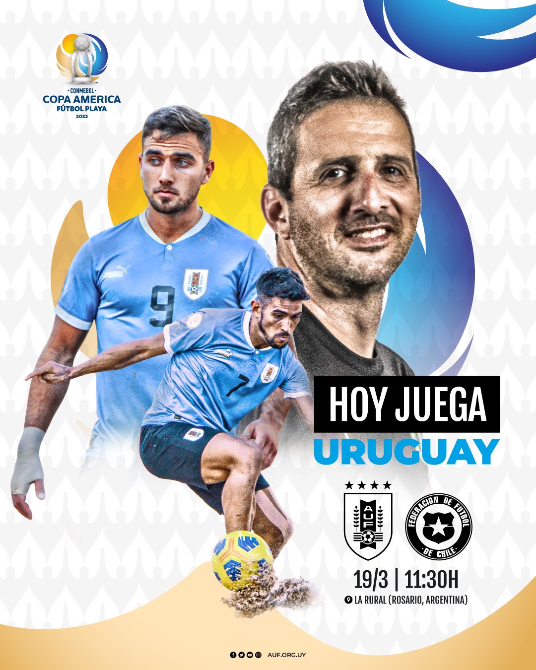 Fútbol Playa AUF on X: 🇺🇾 ¡𝗛𝗢𝗬 𝗝𝗨𝗘𝗚𝗔 𝗨𝗥𝗨𝗚𝗨𝗔𝗬! Se