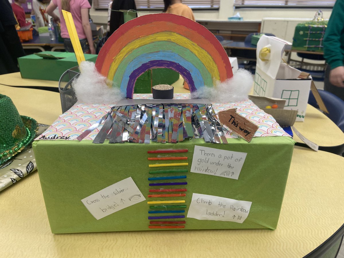 4_belpark's tweet photo. Students had so much fun creating their leprechaun traps. https://t.co/ZSXrmZbKqb