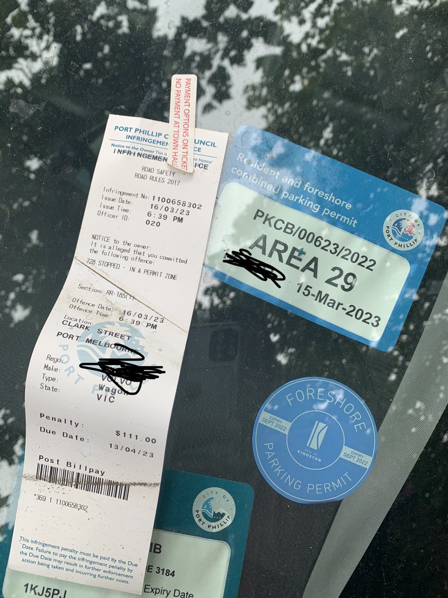 gease55's tweet photo. Nice work @cityportphillip, 18 hours after my 18 month parking permit expired… gotta raise that revenue! https://t.co/P5sxHSzlMk
