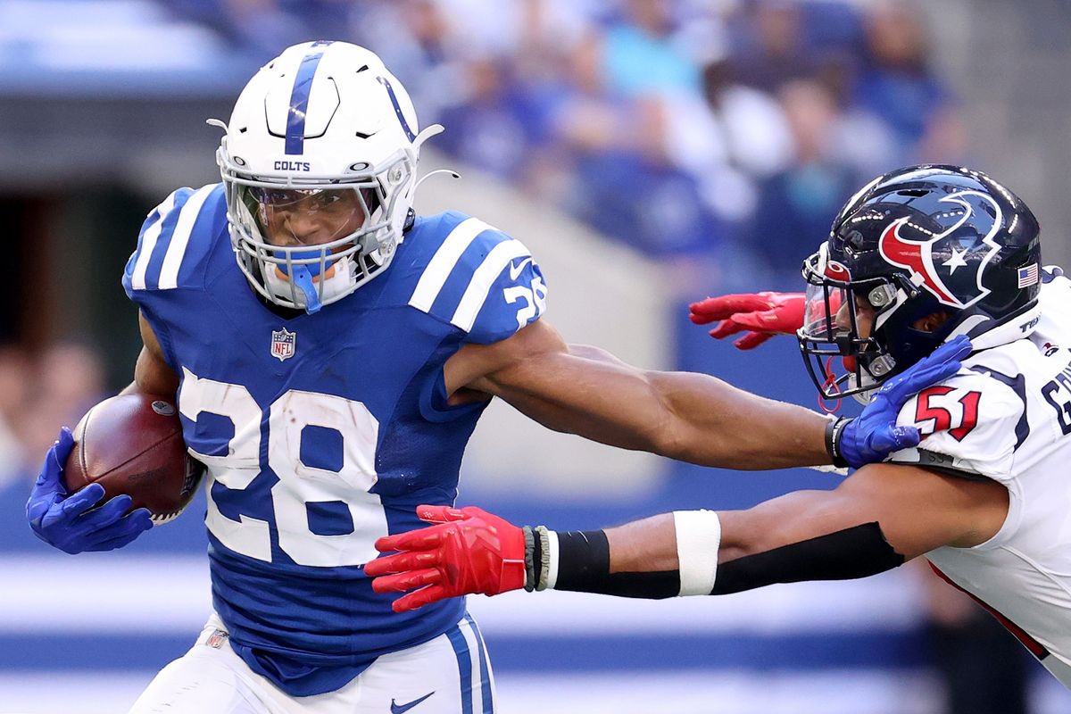 Mof_Colts2022's tweet photo. Colts get sim win over Texans. Sim win gave us a big win which was unfortunate as we played a great game tied with 1:30 left before EA disconnected us. Taylor had huge game and Texans RBs did as well. @MOFLeagues #mofs71wk6 https://t.co/EmpioLvtE7