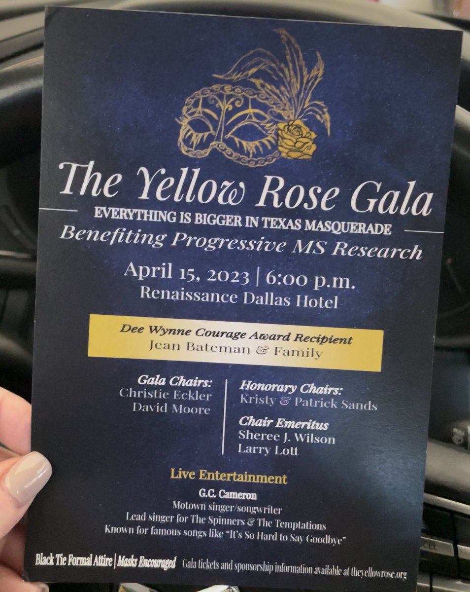 It’s almost here! 💛 Fun Honorary Chair Party recently: focusdailynews.com/yellow-rose-ga…
