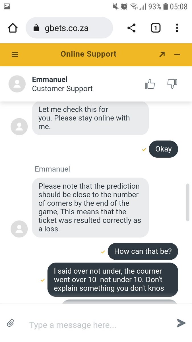 maxshaai's tweet photo. @GbetsZA  why when my ticket win, you change the rules? Since when does over 10 corners means close to 10 corners?
How many customers have you done this to? https://t.co/fB7T9fpThF