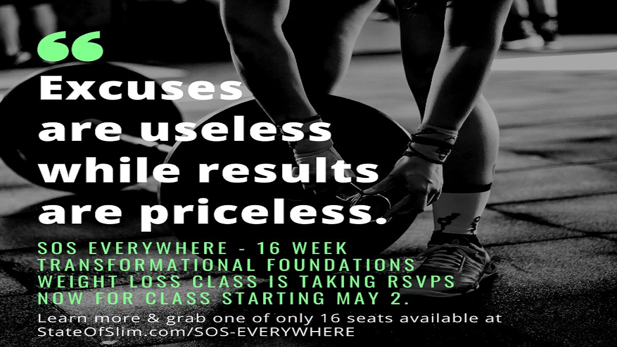 I've got a transformational weight loss class that'll meet you wherever you are in your weight loss journey. Learn more at StateOfSlim.com

#weightlosstransformation