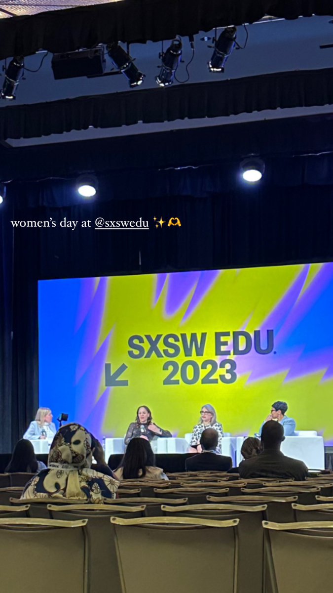 This panel on International Women’s Day at <a href="/SXSWEDU/">SXSW EDU</a> was such a treat. Featuring the brilliant Ashley Chiampo from <a href="/EMERITUS_INST/">Emeritus</a>, <a href="/LorenHudson77/">Loren Hudson</a> from <a href="/comcast/">Comcast</a>, <a href="/mollynagler/">Molly Nagler</a> from <a href="/PepsiCo/">PepsiCo</a> and <a href="/TiffTaylorDET/">Tiffany C. Taylor</a> from <a href="/gsvventures/">GSV Ventures</a> ✨✨✨✨✨✨✨