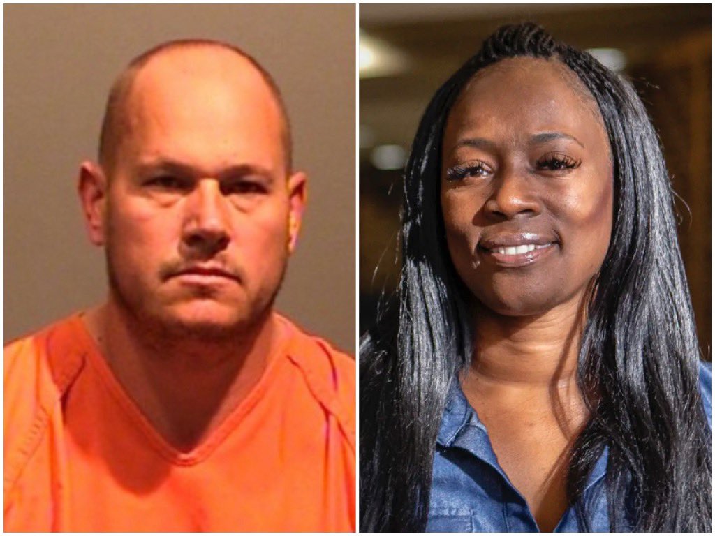 TalbertSwan's tweet image. Timothy Hyatt, a Denver police sergeant, was convicted of attempted sexual assault on a 14-yr-old.

He was sentenced to 4 yrs probation. His record will be erased upon completion.

Crystal Mason was convicted of casting a provisional ballot (voting).

She was sentenced to 5 yrs.