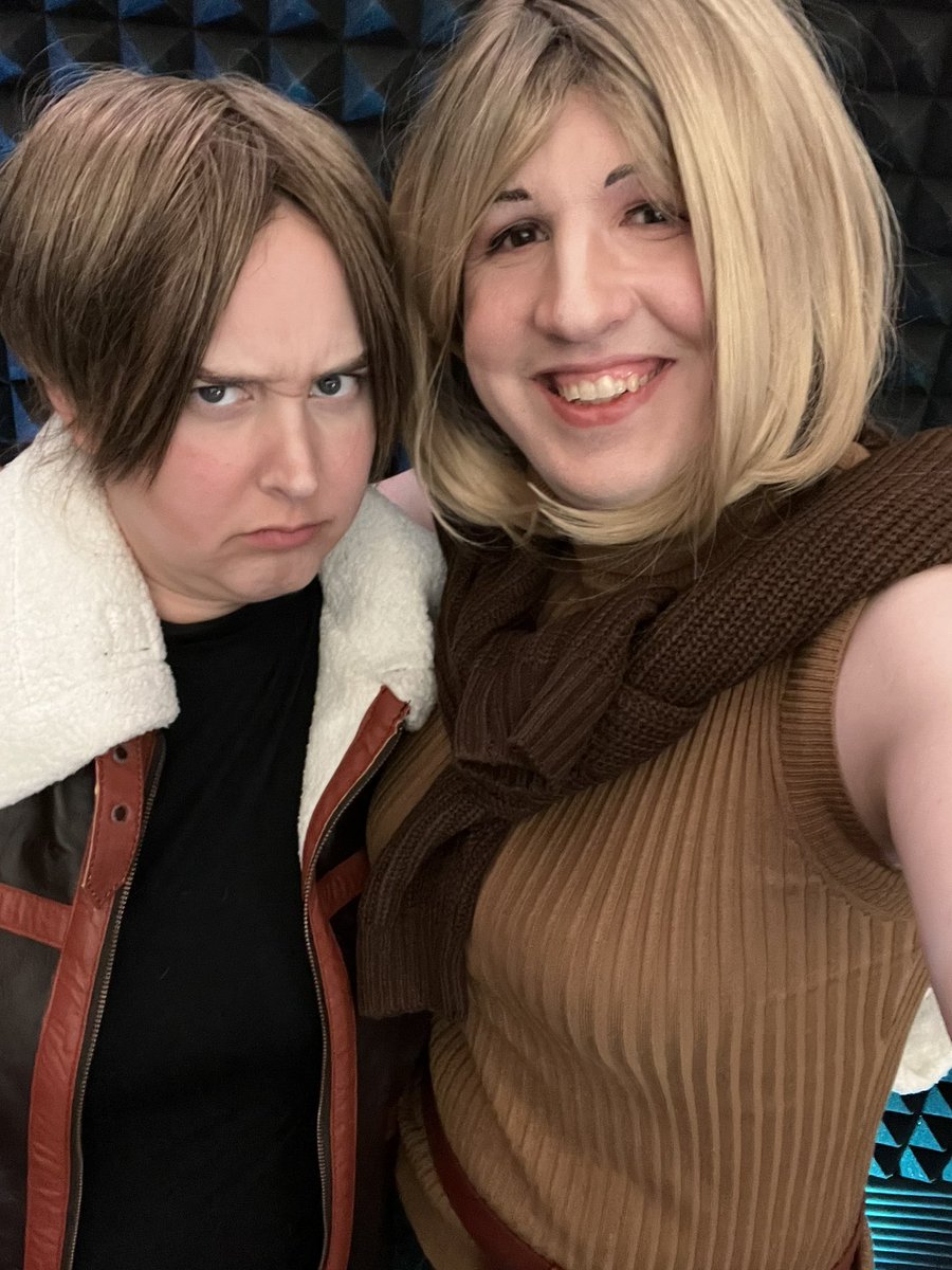 JohnWolfeYT's tweet image. Thanks for coming out to the charity stream! We raised over $40k and not done yet! Continuing on Tuesday.

Had a lot of fun cosplaying as Ashley with my wife @kimmykims24 as Leon(a)!