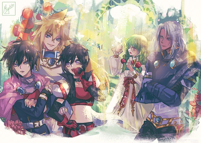 [ToD] Tales of Destiny swordian team (and my excuse to draw Leon Magnus) drawing for    