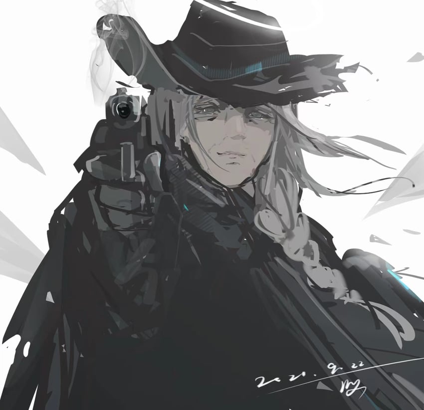 ❝I always end a battle in under five shots, I never need the sixth bullet so I don't load it.❞

Arknights/Multiverse. 

Elite Operator Outcast. 

Mature Themes Present: Violence, Smut, Gore, Dark Humor, ETC. 

The Grandma Of #Chess.

Like And Retweet For Sankta.