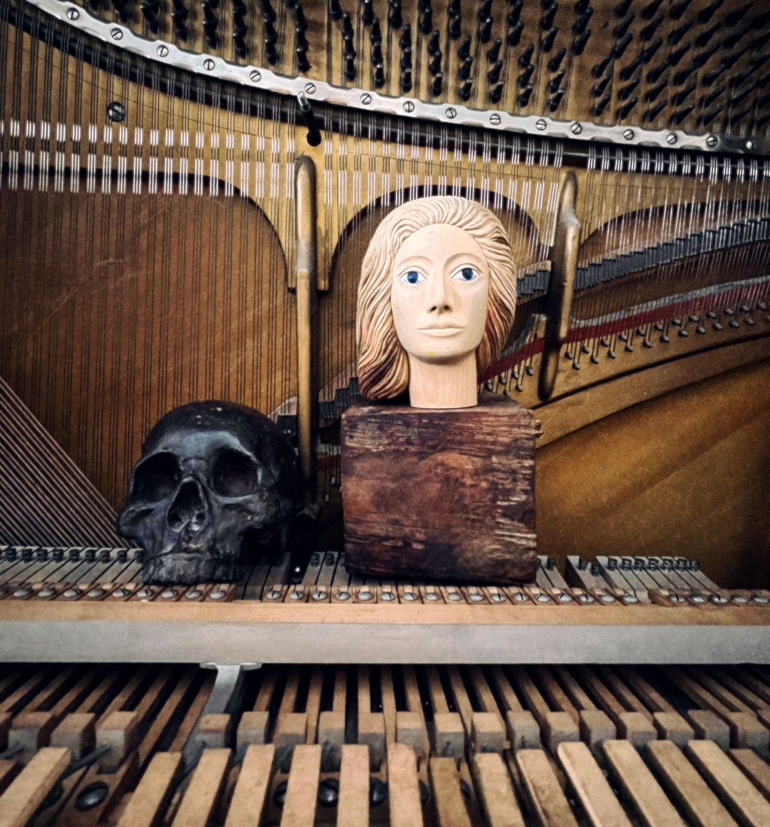 MilostateArt's tweet image. Milohead &amp;amp; Melody #installation #artdeath #artobjects #jesuschrist the math doesn&apos;t add up #nftartist #realobjects #ONFS