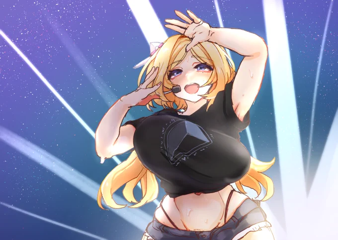 過去絵からアキロゼちゃんを応援 #アロ絵 