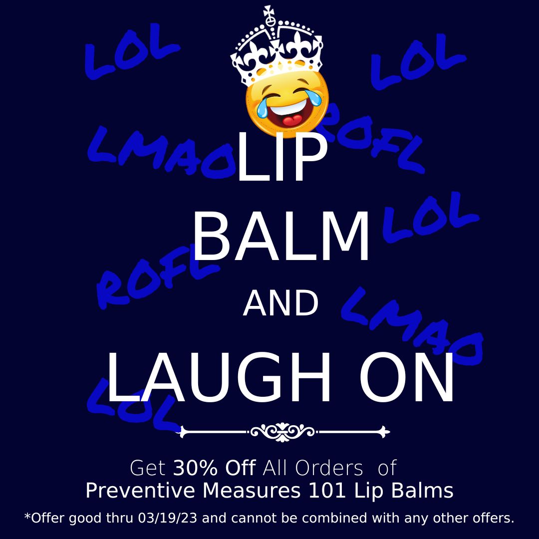 PM101LipBalm's tweet photo. Happy Let's Laugh Day 😂 #Laughter😂#LetsLaughDay 😂#nationallaughday 😂 #laughhard 😂
👄#PreventiveMeasures101 #lipbalms👄
🫦Receive 30% off your order. Good thru 03/19/23
*Can not be combined w/ any other offers
#Healthy #Sexy #Lips #Beauty
https://t.co/izNX0aOqZy https://t.co/Q7QZuc9xb4