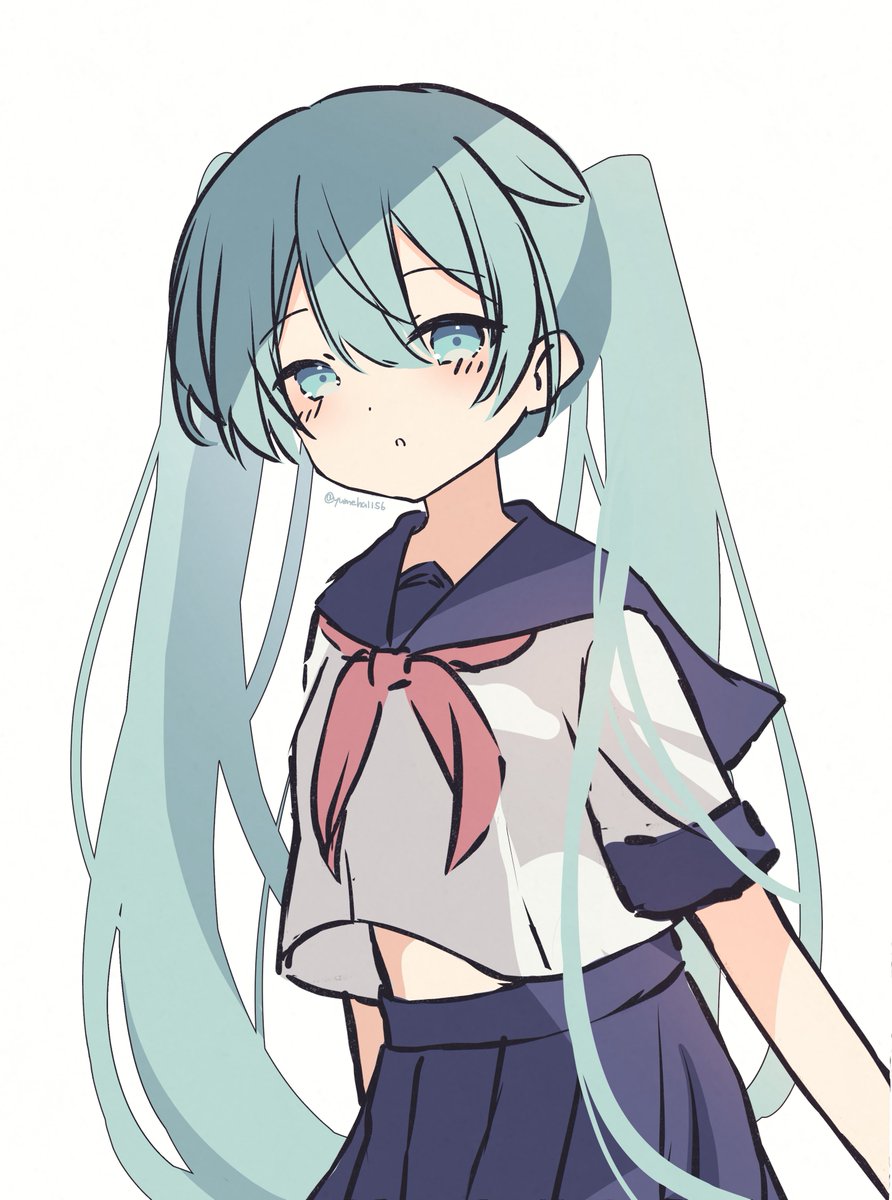 初音ミク 「ラフ 」|ゆめは@4/5(水)21時〜記念配信🎉のイラスト