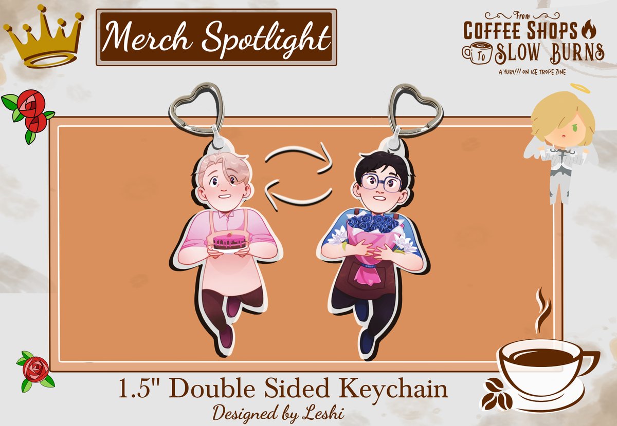 📢LEFTOVER SALES FOR THE #YuriOnIce TROPE ZINE ARE OPEN!

Along with the zine and other merch, don’t miss our adorable Victuuri keychain! 

Designed by @chtojetinadelal, our keychain features flower-shop Yuuri and bakery-shop Victor!

Store▶yoitropezine.ecwid.com