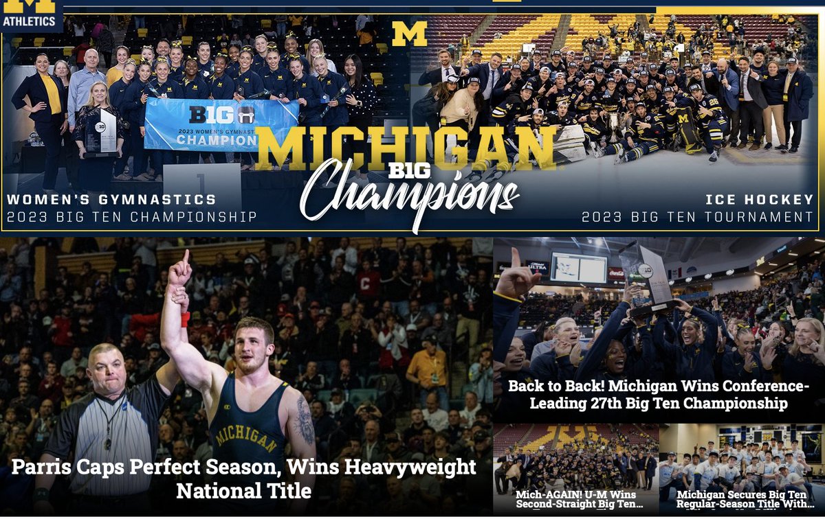 quite a day for Michigan Athletics...