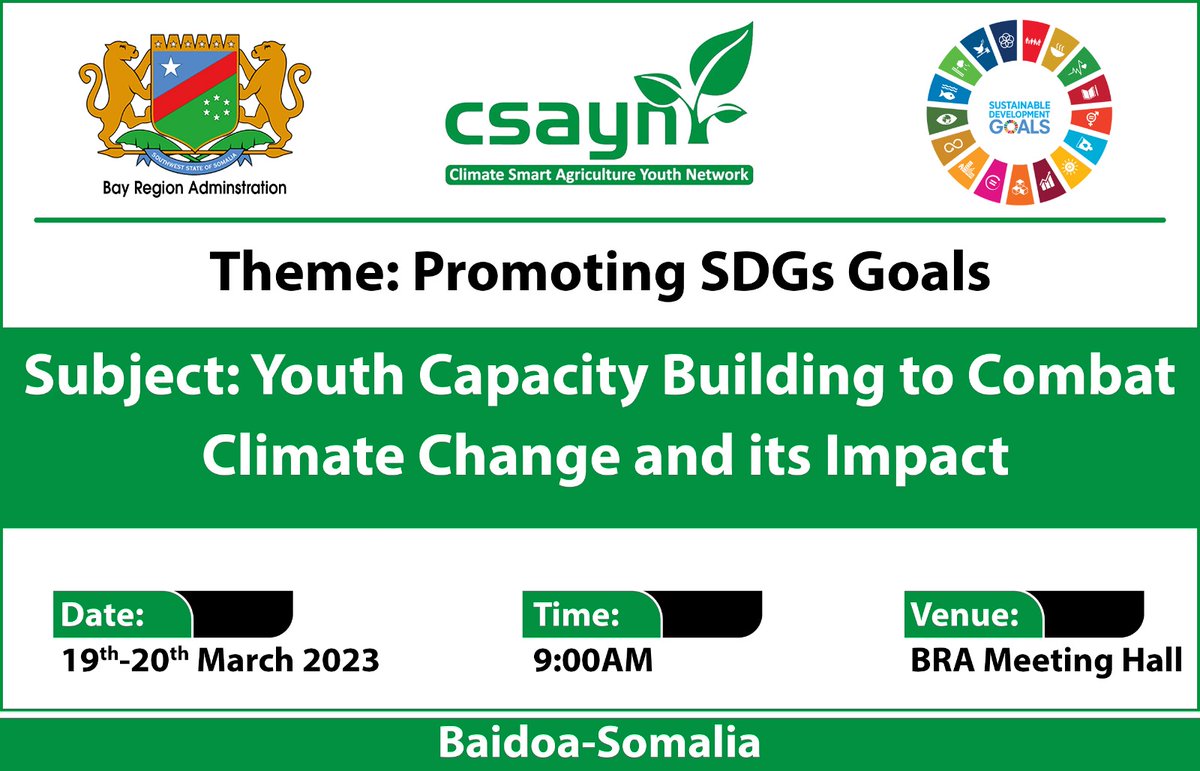 GCSAYN Somalia Chambers Center of Excellence rolling out massive SDG Summit Dialogues for two days 19-20 March 2023.
<a href="/GcuCsayn/">CSAYN Global</a> 
<a href="/ntiokam/">Ntiokam Divine</a> 
<a href="/Sdg13Un/">🇺🇳 #UN 🇺🇳 #SDGs 🌏 #ClimateAction 🌐 #ActNow</a> 
<a href="/SDG2030/">SDG2030</a> 
<a href="/UN/">United Nations</a> 
<a href="/FoodSystems/">UN Food Systems Coordination Hub</a> 
<a href="/Agnes_Kalibata/">Agnes M. Kalibata</a> 
<a href="/Hanshoogeveen1/">Hans hoogeveen</a> 
<a href="/hanshoogeveen/">Hans Hoogeveen</a> 
@ncacjajpur