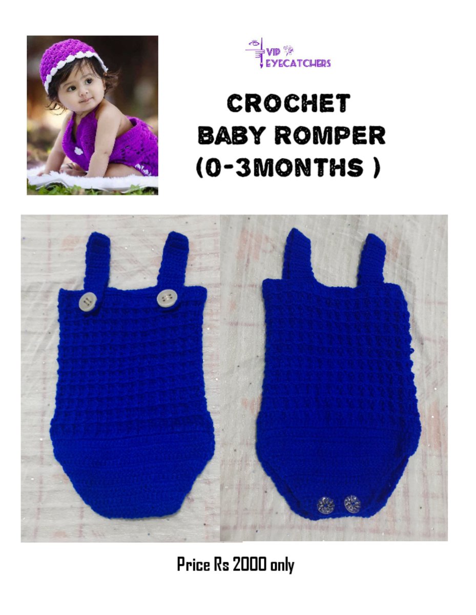 Vipeyecatchers's tweet photo. Crochet Baby Romper
You can customize the design ,size and colour
For orders call /whatsapp 0719043095
#crochetbabyfrockset #crochetromper #babyromper #crochet #crochetbabyromper #rompers #blueromper #bluebaby #bluelover #blueaddict #crochetblueromper #crochetbabyblueromper https://t.co/8oncKj3GUM