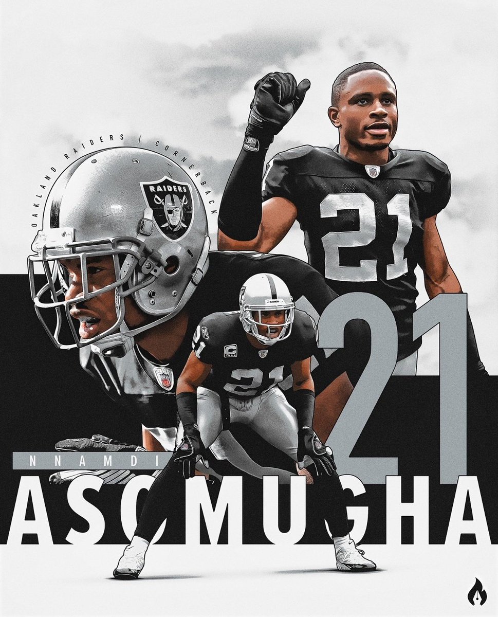 ZombieRaider707's tweet photo. 🏴‍☠️One of my faves! Not many INTs because QBs FEARED throwing to his side!
🏴‍☠️Nnamdi Asomugha 
🏴‍☠️Drafted 1st Round 
🏴‍☠️2003-2010
🏴‍☠️#RaiderNation https://t.co/M1O1Gx2vf0