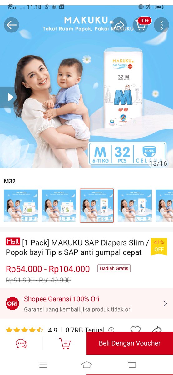 anienie1's tweet photo. @haelovelychan Mau pempers buat anak, semoga rejeki kebetulan sudah habis pempersnya... https://t.co/mOVoA7fdzW