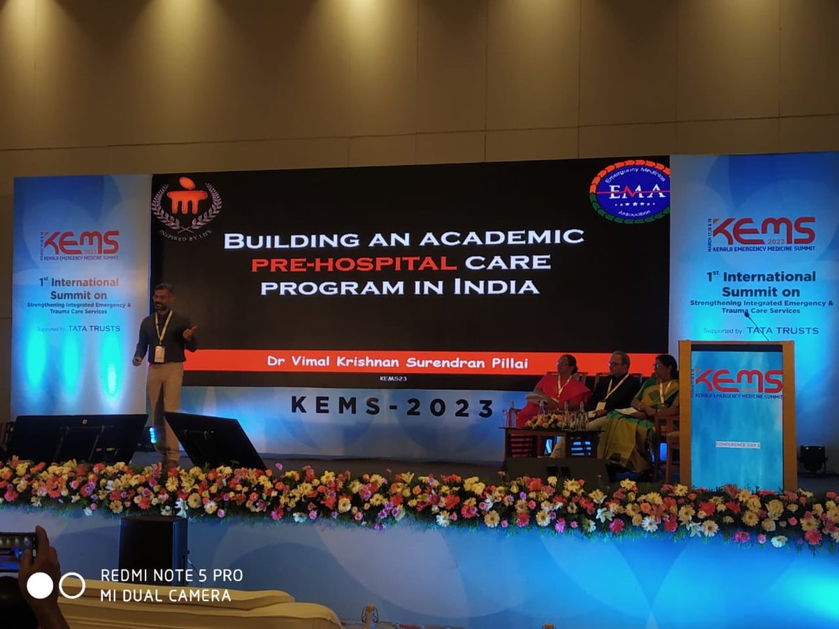 drvimalkrishnan's tweet image. Advocacy for #EMS at #KEMS23 International summit in Kerala. Spearheaded by the state govt. and inaugurated by ⁦⁦@CMOKerala⁩ ⁦@KeralaHealth⁩
Privileged to be invited as a speaker for this stellar event.⁦ #systembuilding ⁦@emaindian⁩ ⁦@indusemhealth⁩