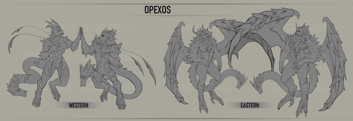 Squishy0's tweet photo. My friends and I created a closed species called the Opexos that just launched today!
It was a long time coming and we couldn't be more proud. 

Join the server and check it all out! https://t.co/CFr3Kw9E2i https://t.co/kSLRml73lk