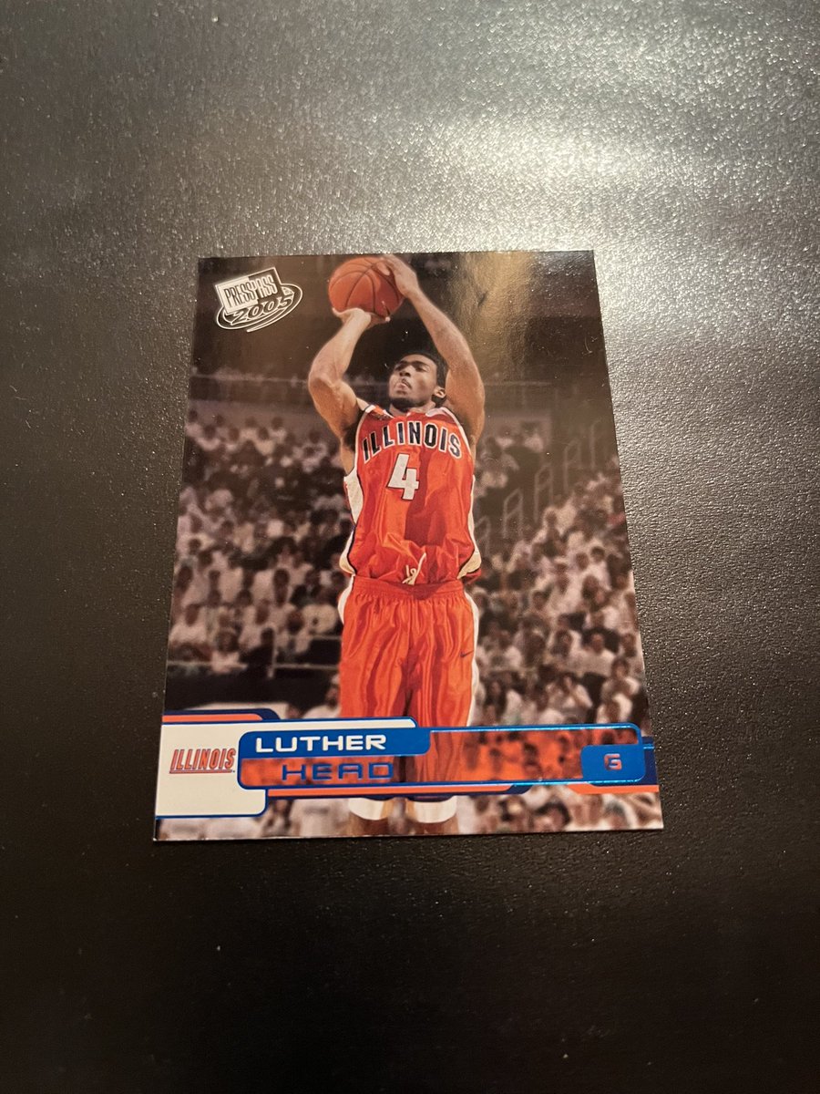 SprtsCrdsWildin's tweet photo. SHOWCASE: In honor of March Madness, today’s showcase features former Illinois guard, Luther Head. Head was a member of a Fighting Illini team who made it all the way to the National Championship game in 2005. https://t.co/BcmodSykD2