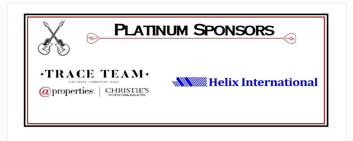 Thank you to our platinum sponsors for Rock the Spirit!