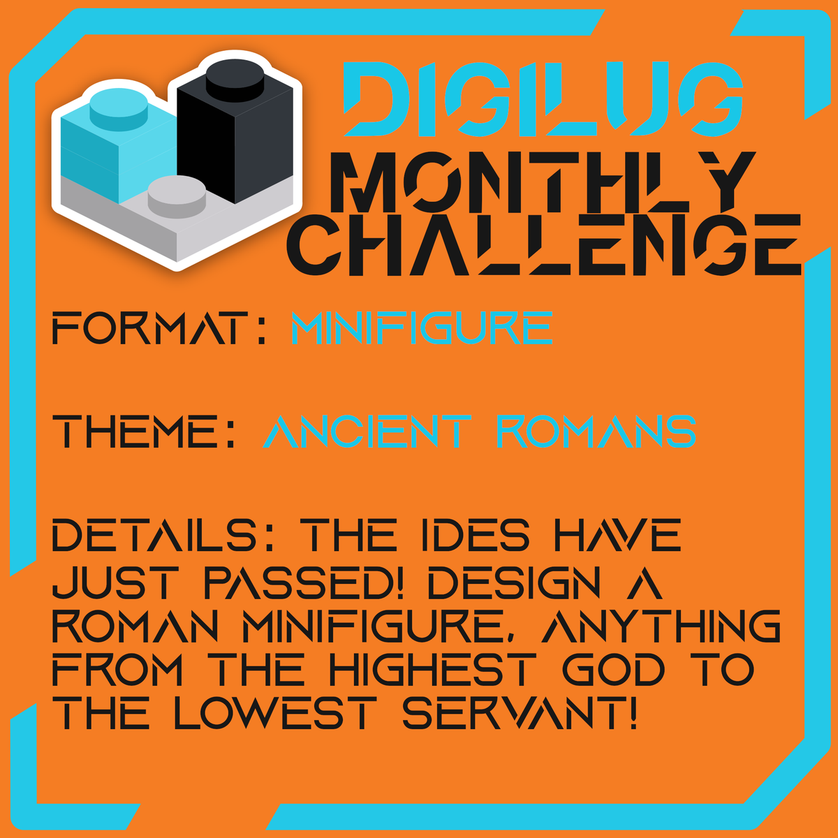 It's time to head to Ancient Rome for our latest Minifigure Design Challenge! Join the discord to participate, link in bio.