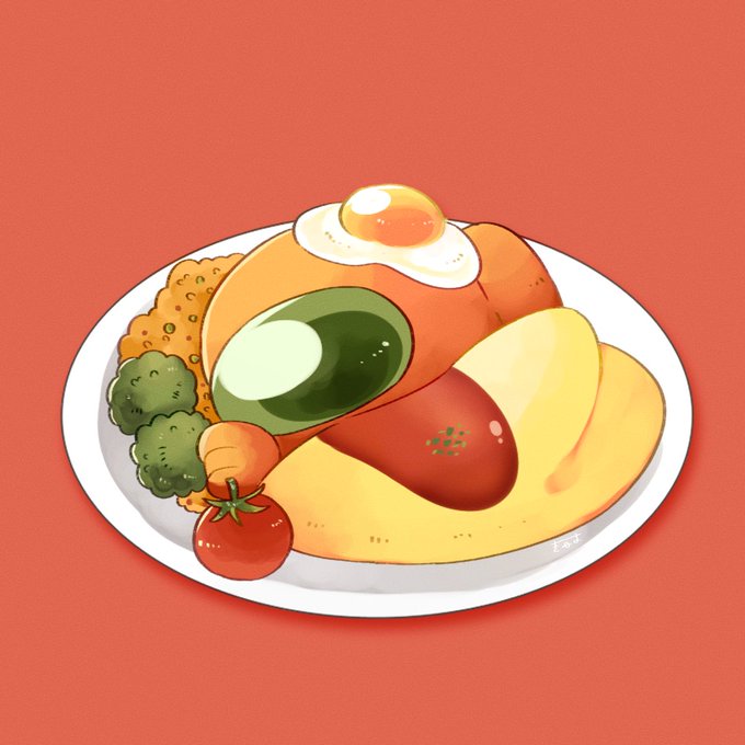 「omurice」 illustration images(Latest｜RT&Fav:50)｜5pages