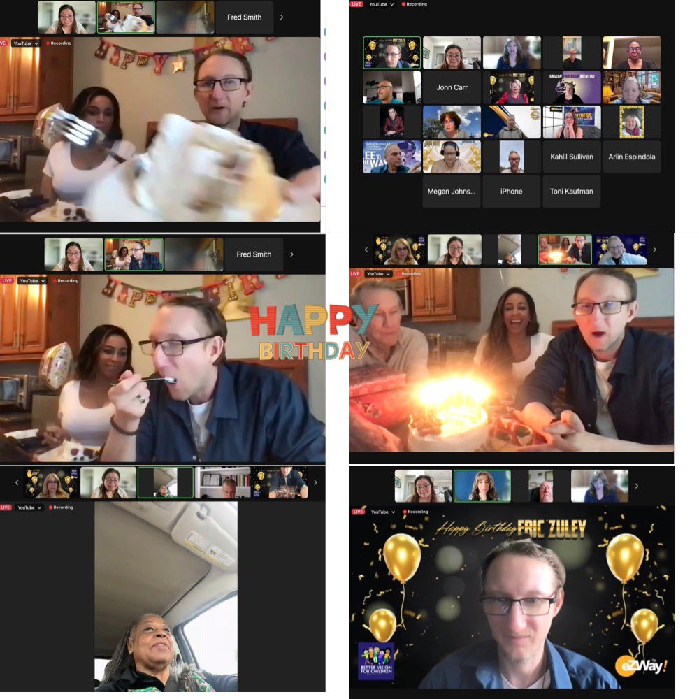 Buzzy_Nfamous2u's tweet photo. Had a great time celebrating @ericzuley Stars Studded exelcsive private zoom birthday party saw some great people from the past and meet new ones..
@RealBaiLing #KateLinder #JohnCarr #VanDichoso @ReathaGrey @JamesZuley #Pepperjay
You can watch here !
https://t.co/YpgwLxulVL https://t.co/kaNUh6SfW6