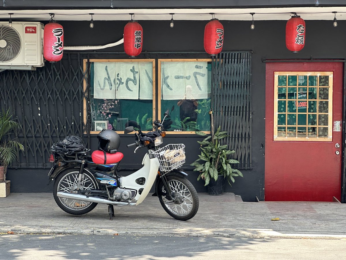 🏍️ A year since my last ride, my #HondaCub still amazes me! 🌟 Just some air in the tires &amp; we're ready to roll. 🛣️ Love the low maintenance! No wonder this is the most most sold bike in the world #MotorcycleLife #TwoWheels #BikerTwitter #HondaLove #ReadyToRide #TunayNaRider 🏍️💨