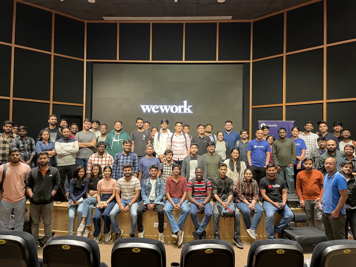 Successfully organized a React meetup yesterday.

Thanks to <a href="/locofy_ai/">Locofy.ai</a> for sponsoring the event.

Thanks to our speakers <a href="/dani_akash_/">Dani Akash 🧪💥</a> <a href="/AnuragKanoria11/">Anurag 👋 🥑</a> <a href="/ShibanBanerjee/">Shiban Banerjee</a> <a href="/s_rateria/">Shubham Rateria</a> <a href="/TweetWithSan/">Santosh Selvasundar</a>  <a href="/shloksri/">Shlok Srivastava</a> 

Thanks to everyone for joining the meetup. See you at the next event.