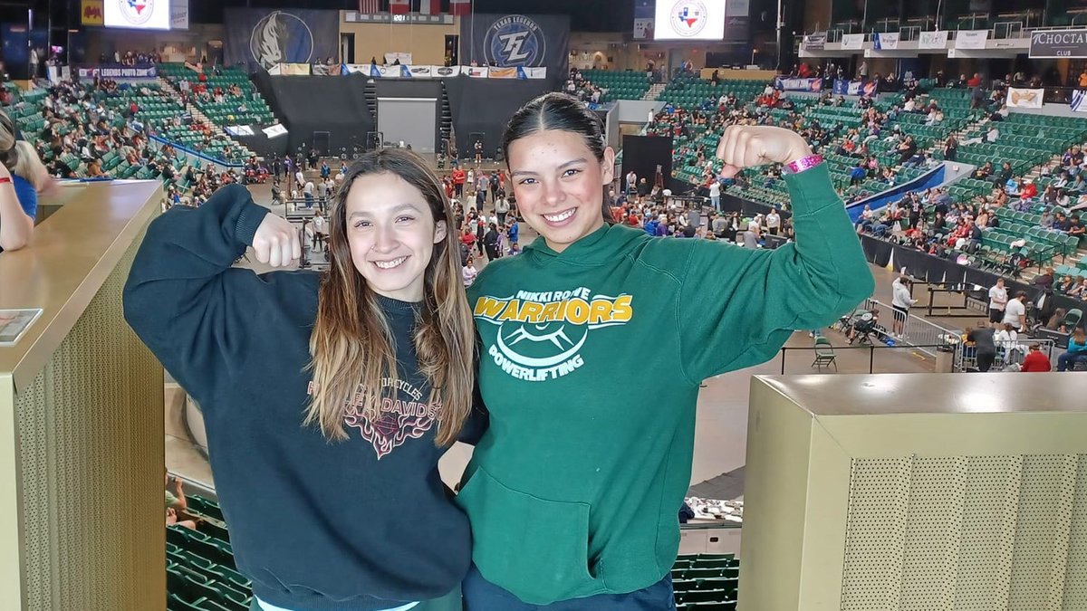 RowePLifting's tweet photo. Both our lifters put up a great fight at state and came just short of the podium. Jayden broke the school squat, deadlift, and total records today on her way to 7th place. Alisa finished 9th and ends her powerlifting career holding all the school records in her weight class. https://t.co/lFQ3EzI5u2