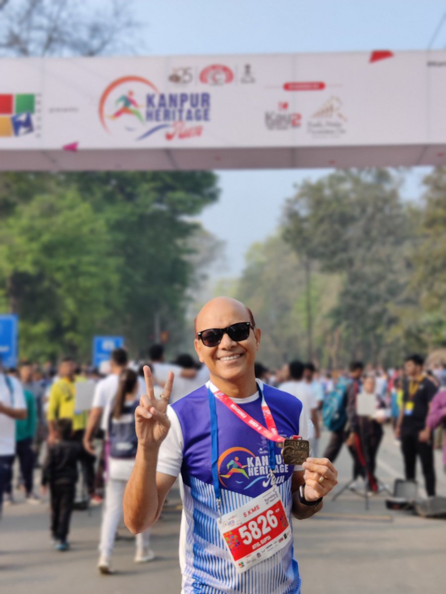 Today at Kanpur Heritage Marathon Run...