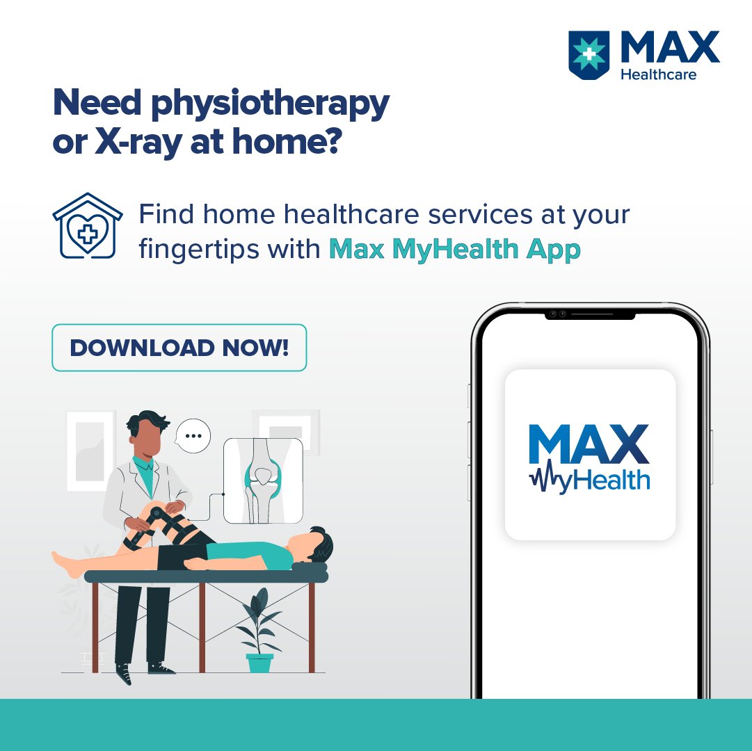 MaxHealthcare's tweet photo. Max MyHealth App brings physiotherapy and X-ray services to your home. Download now and get access to quality healthcare services at your fingertips. App available on Play Store or App Store.
#MaxMyHealthApp #MaxHealthcare https://t.co/FyMgbnq6OJ