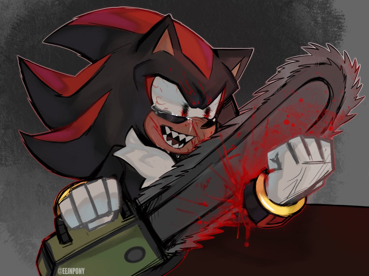 ejpony's tweet photo. My take on that one shadow drawing #sonic #shadowthehedgehog #shadow #SonicTheHedgehog https://t.co/cP6776ogb2